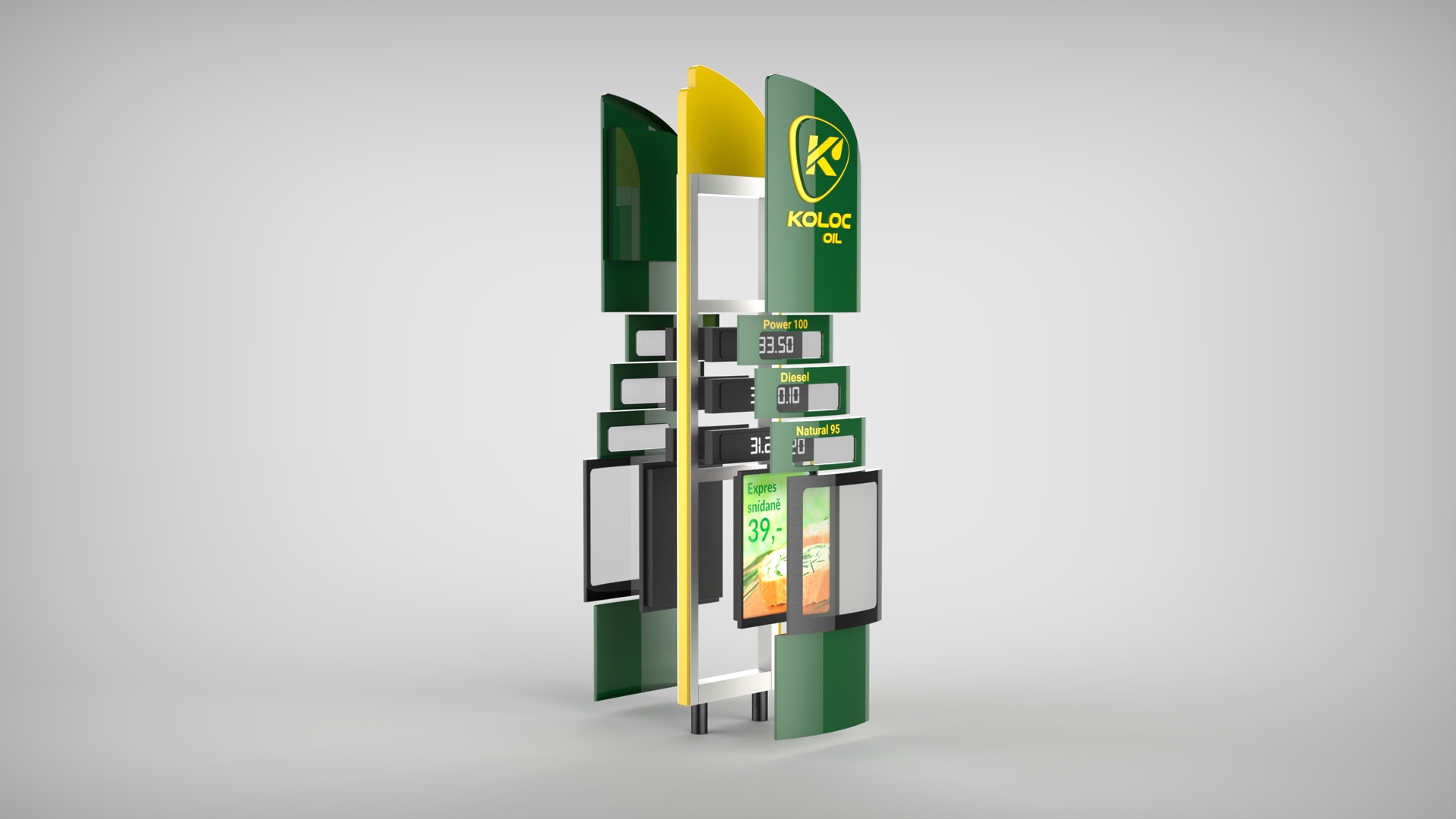 Totem čerpací stanice Koloc Oil